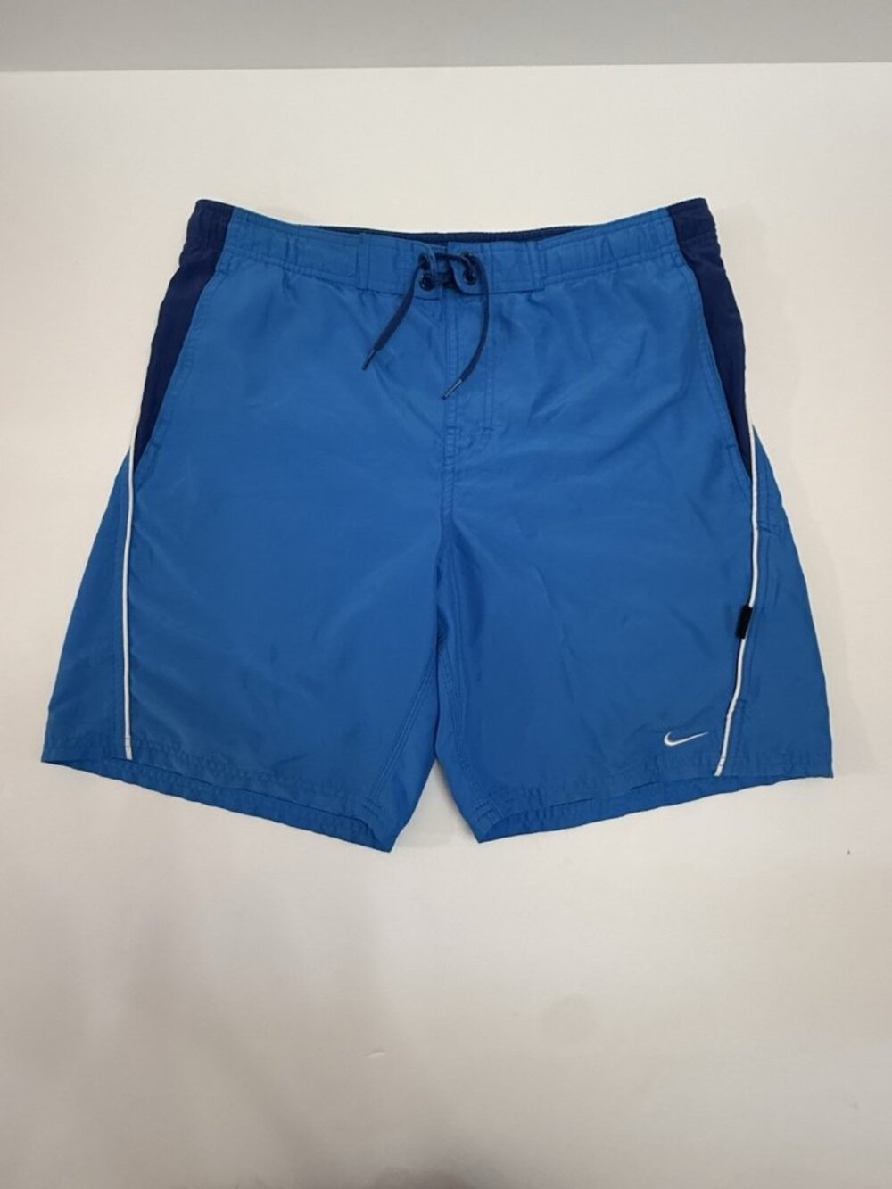 Nike Nike Swim Trunks Men’s Small Blue Mesh Lined Board Shorts Swoosh